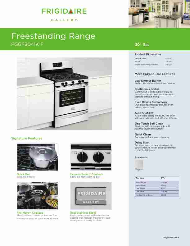 Frigidaire Cooktop FGGF3041K F-page_pdf